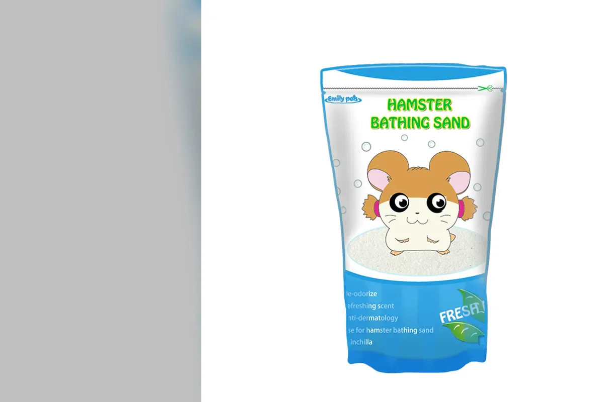 Official Emily pets blue hamster bathing sand retail pouch