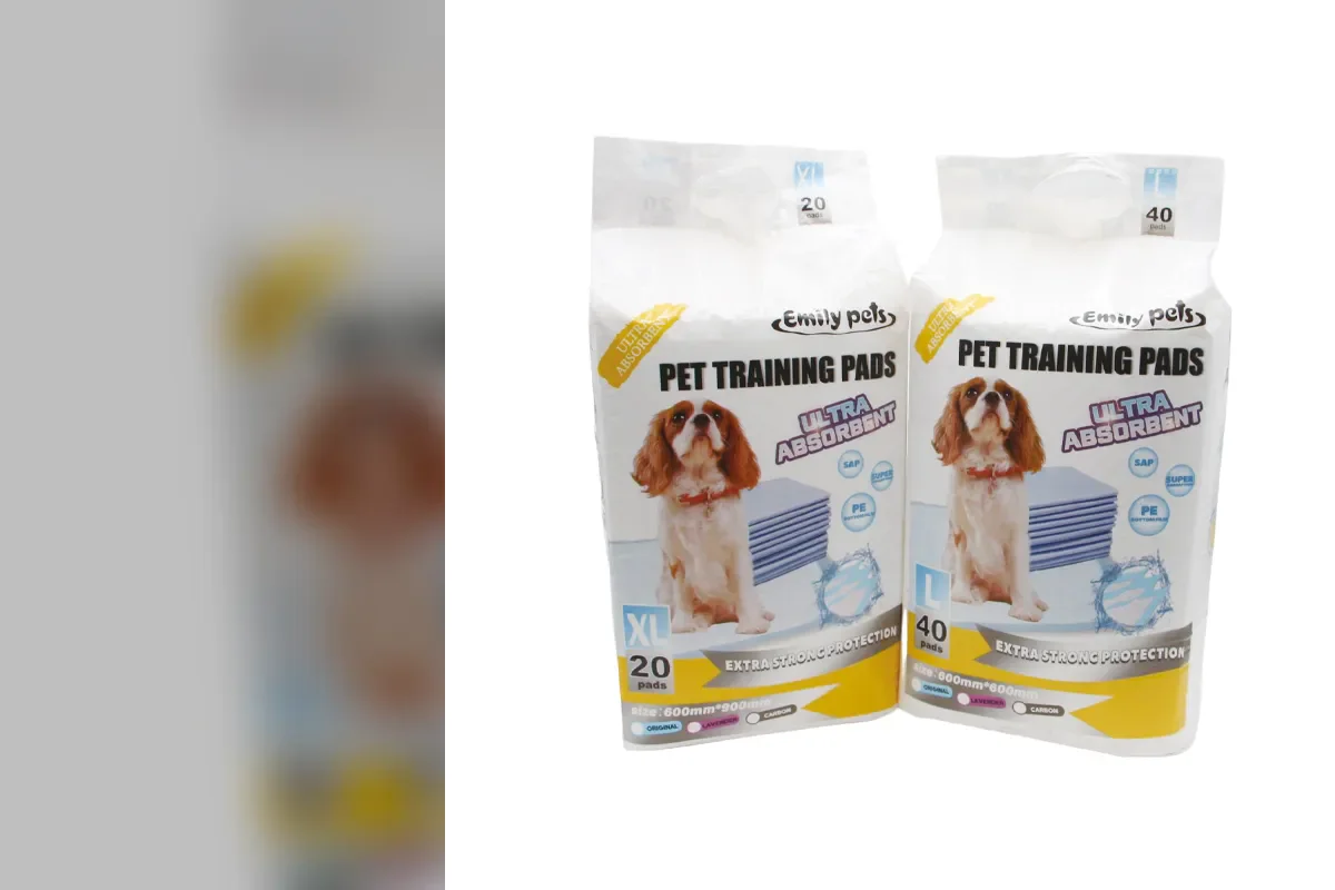 Official Emily pets pet training pad retail packages