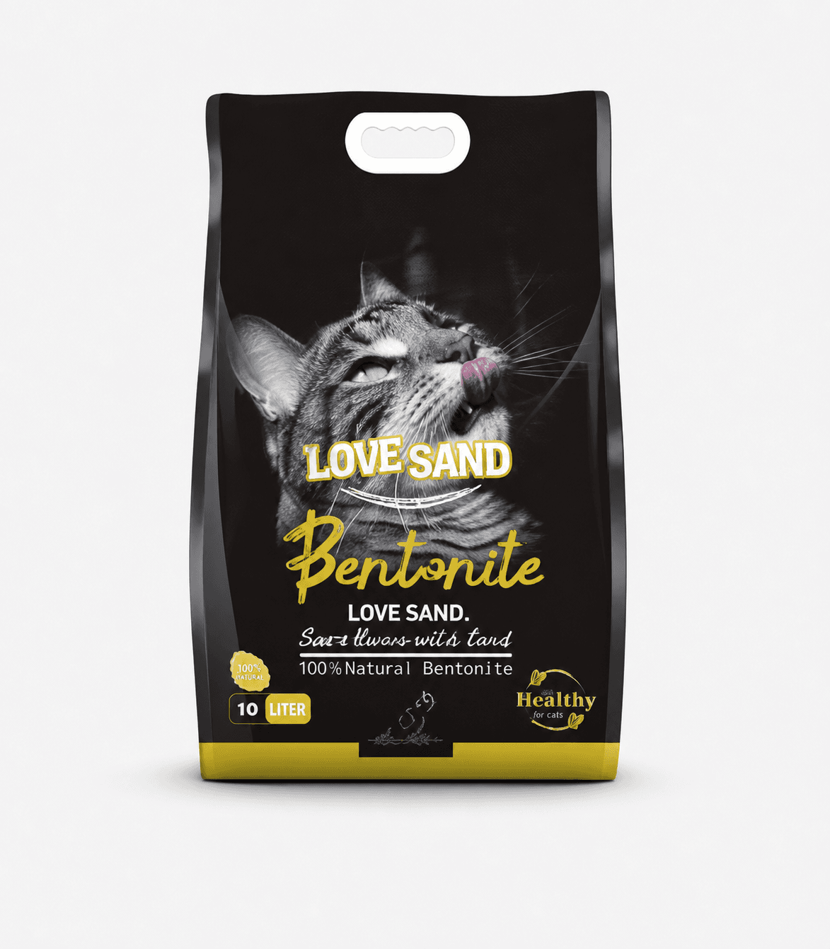 Love Sand bentonite cat litter packaging